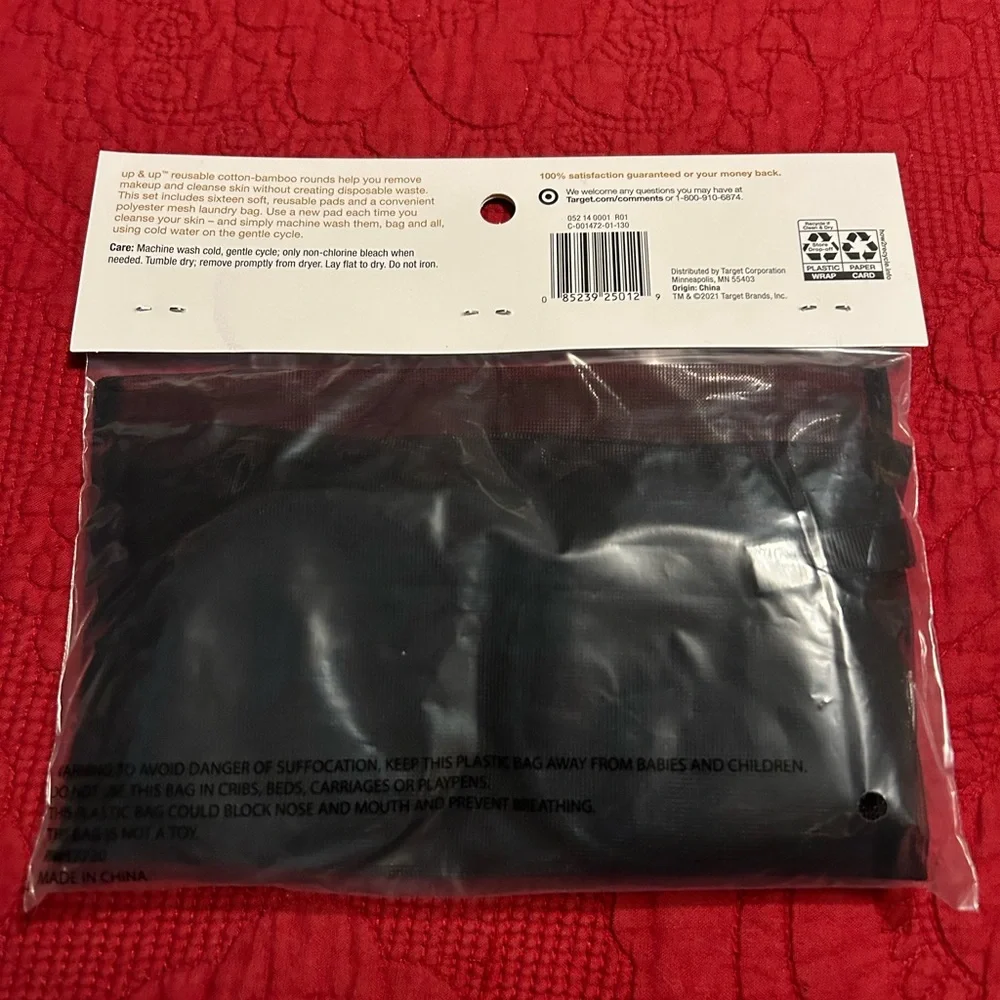Black Reusable Cotton-Bamboo Rounds